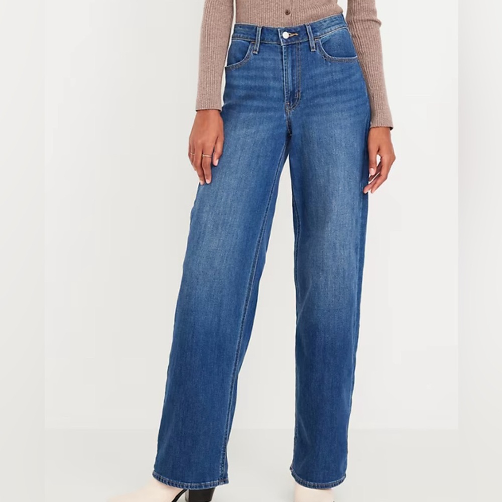 Old Navy High-Rise Wide-Leg Jeans Size 2